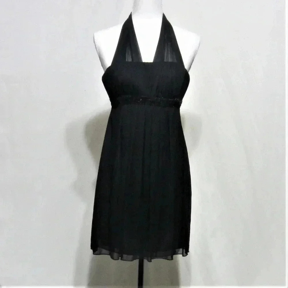 Sweet Storm, Small,‎ Black Party Dress, Halter top